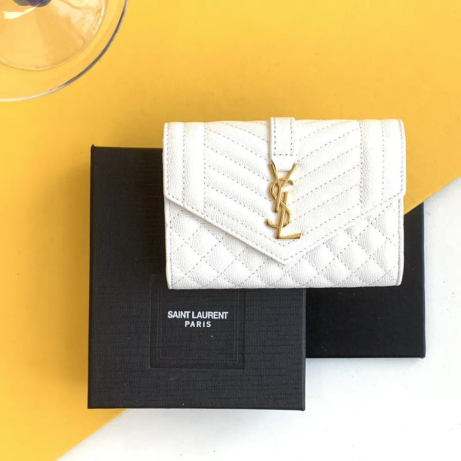 YSL Saint Laurent Monogram Zero Wallet