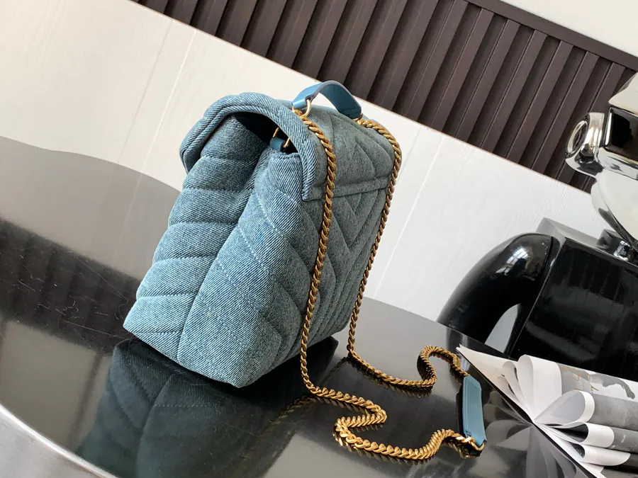 2022 Autumn New Lou Lou Satchel with Grained Calfskin