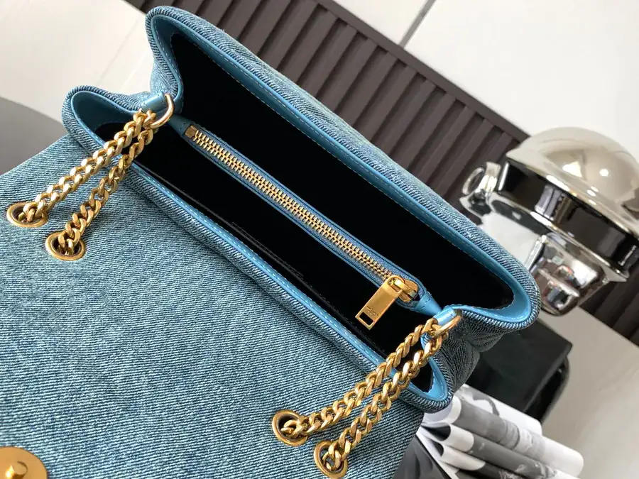 2022 Autumn New Lou Lou Satchel with Grained Calfskin
