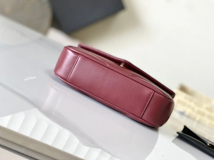 LouLou Mini Envelope Bag in Grained Calfskin