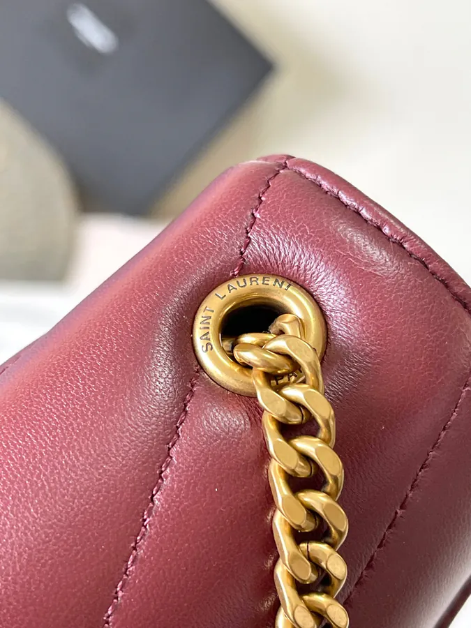 LouLou Mini Envelope Bag in Grained Calfskin