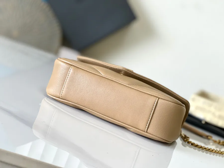 LouLou Mini Envelope Bag in Grained Calfskin