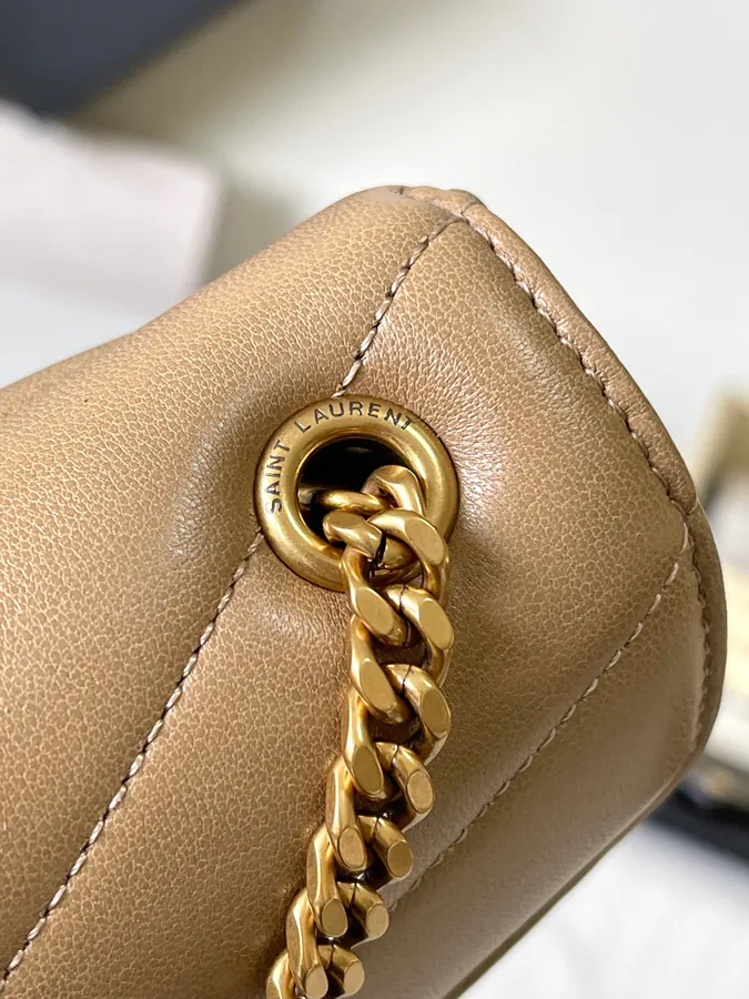 LouLou Mini Envelope Bag in Grained Calfskin