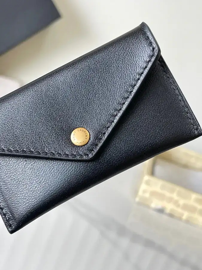 LouLou Mini Envelope Bag in Grained Calfskin