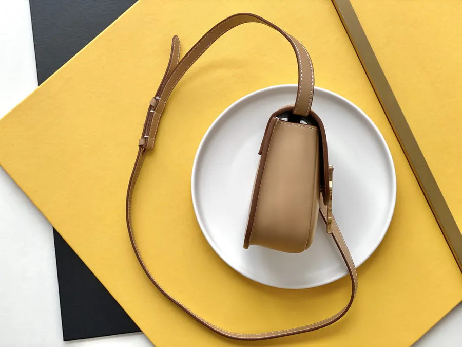 KAIA Small Vintage Style Bucket Bag in Grained Calfskin