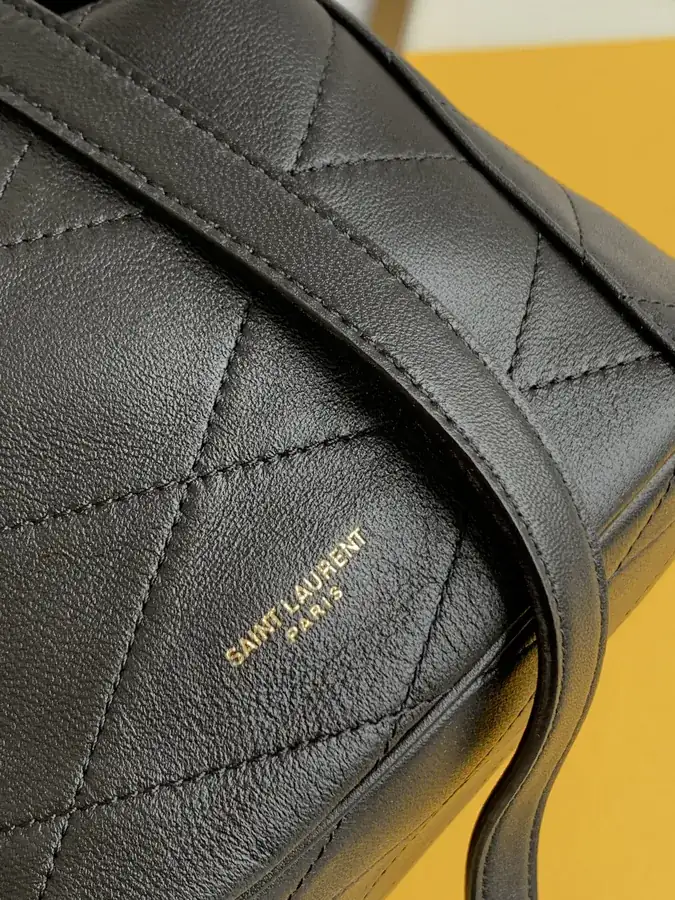 YSL LE MAILLON Hook Closure Bucket Bag