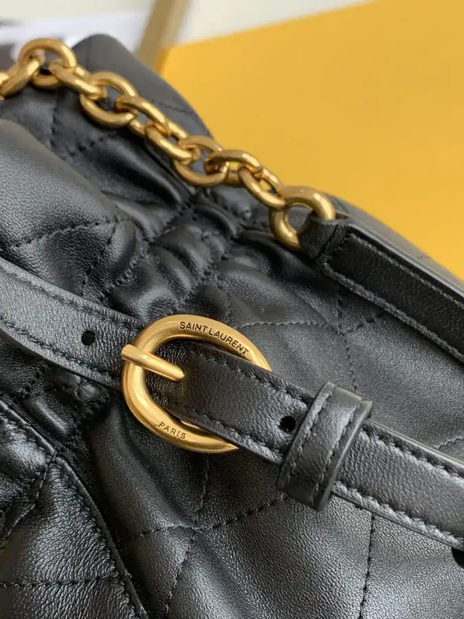 YSL LE MAILLON Hook Closure Bucket Bag