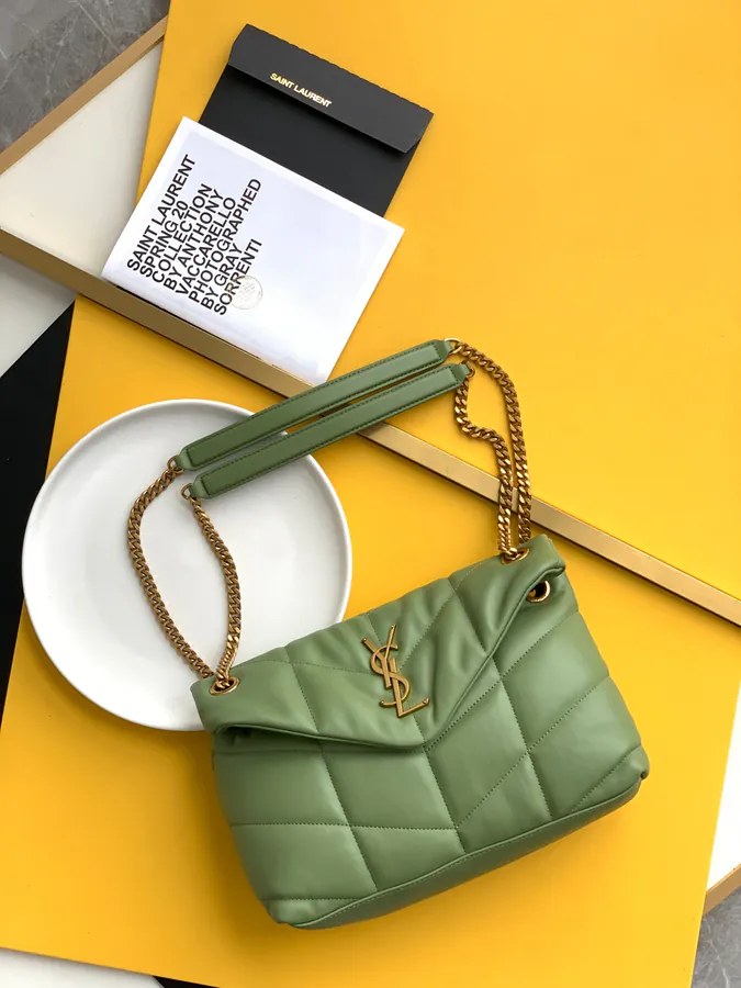 LOULOU PUFFER Grained Calfskin Crossbody Bag