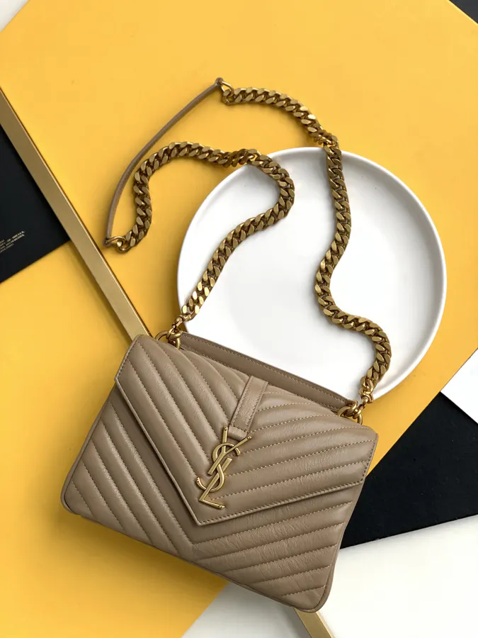 Classic YSL Saint Laurent Premium Original Calfskin Mail Bag