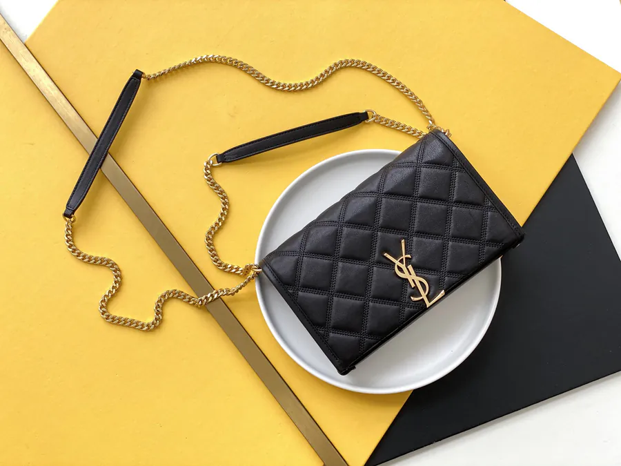 YSL Saint Laurent Premium Original Series Chain Bag with Rhombic Quilted Pattern