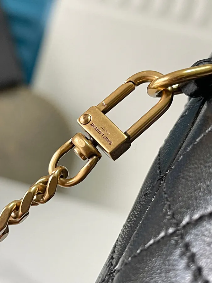 Gaby Mini Bucket Bag with Gold Logo