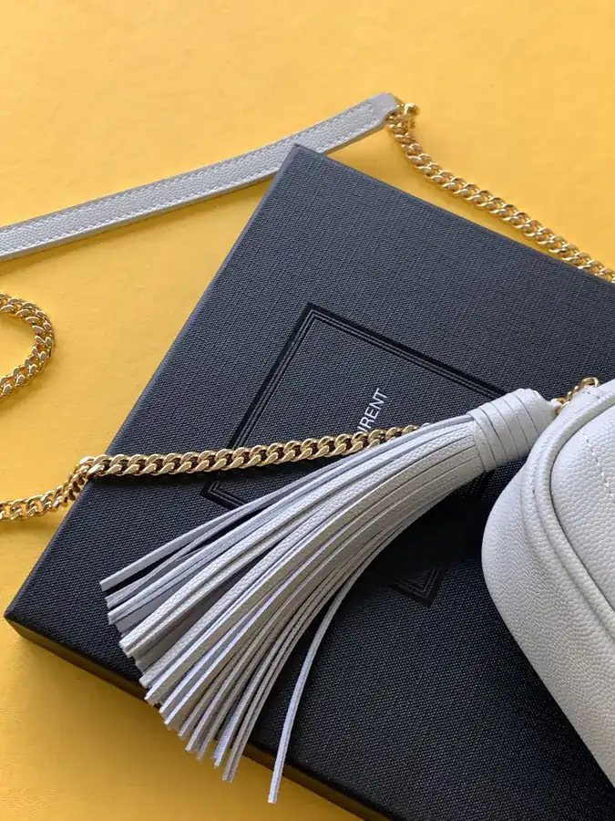 YSL Lou Mini Bag Mini Camera Bag with Grained Calfskin