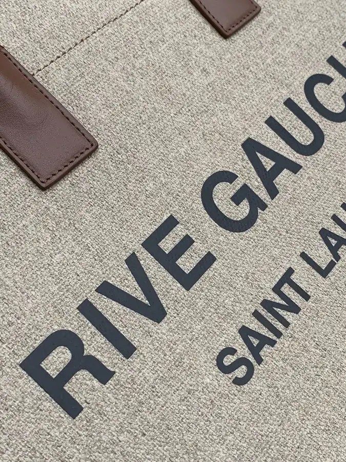 Rive Gauche Tote Bag Custom Imported Waterproof Canvas Material