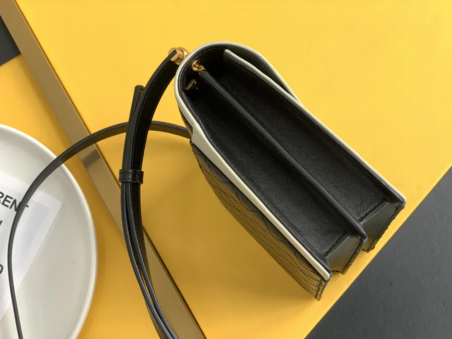 GABY Mini Envelope Bag Italian Goat Leather, Full Leather, Custom Metal Logo