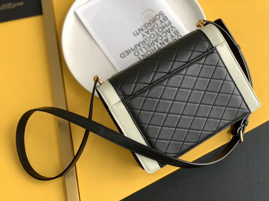 GABY Mini Envelope Bag Italian Goat Leather, Full Leather, Custom Metal Logo