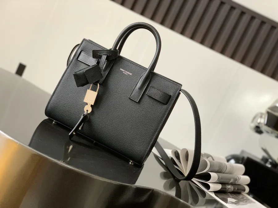 Y Brand Mini Bucket Bag with Grained Goatskin