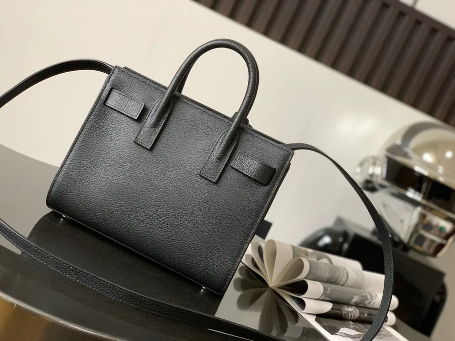 Y Brand Mini Bucket Bag with Grained Goatskin