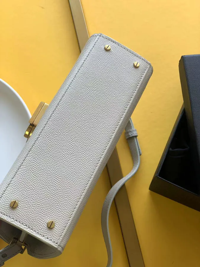YSL Cassandra Mini Handbag Rotating Metal Clasp Design