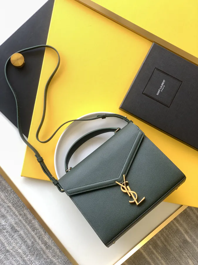 YSL Saint Laurent Premium Original Handcrafted Rotating Metal Clasp Tote