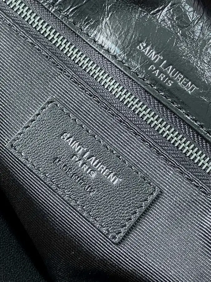 Niki Mini Bag with Black Silver Chain