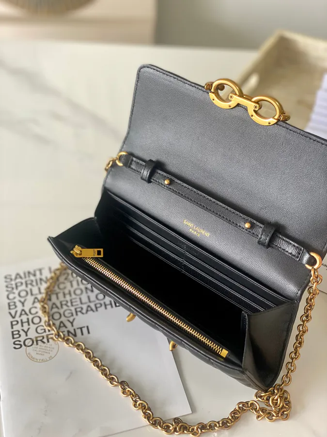 Y Brand New Chain Shoulder Bag Grained Lambskin, Stylish & Versatile