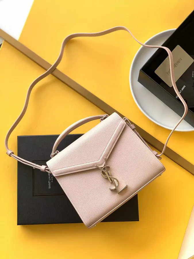 CASSANDRA Mini Handbag Rotating Metal Clasp, Elegant Design