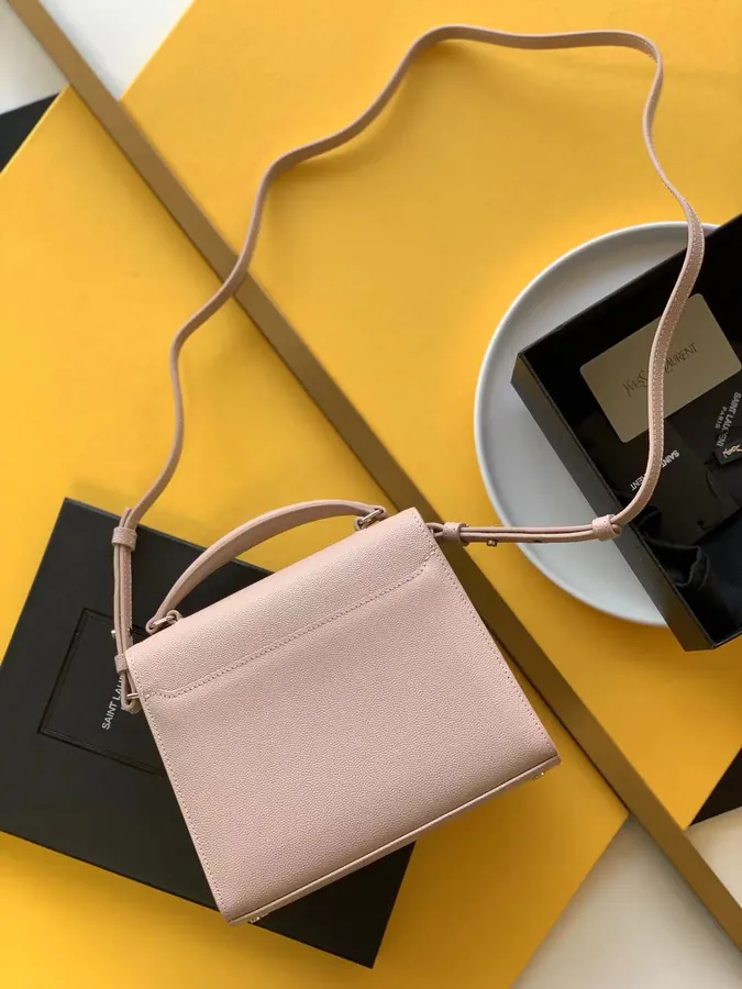 CASSANDRA Mini Handbag Rotating Metal Clasp, Elegant Design