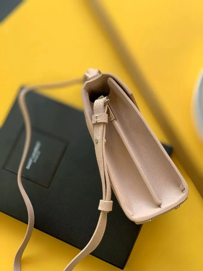 CASSANDRA Mini Handbag Rotating Metal Clasp, Elegant Design