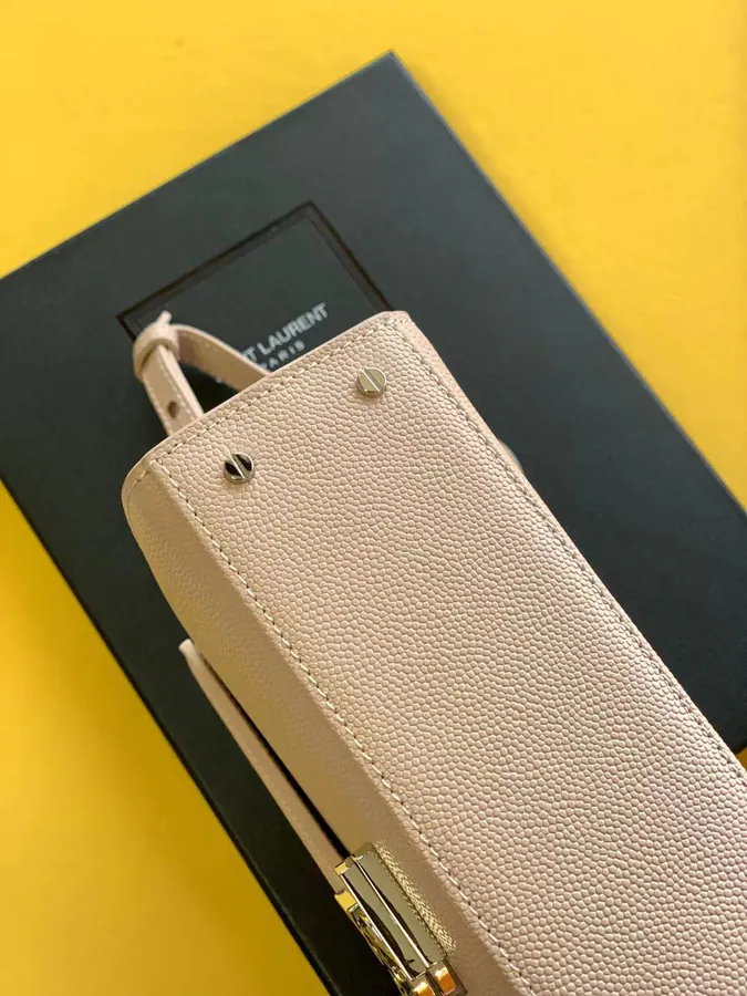 CASSANDRA Mini Handbag Rotating Metal Clasp, Elegant Design