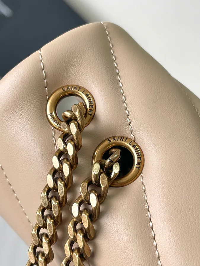 Loulou 25cm Bucket Bag in Apricot