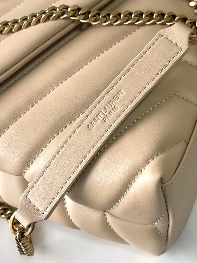 Loulou 25cm Bucket Bag in Apricot