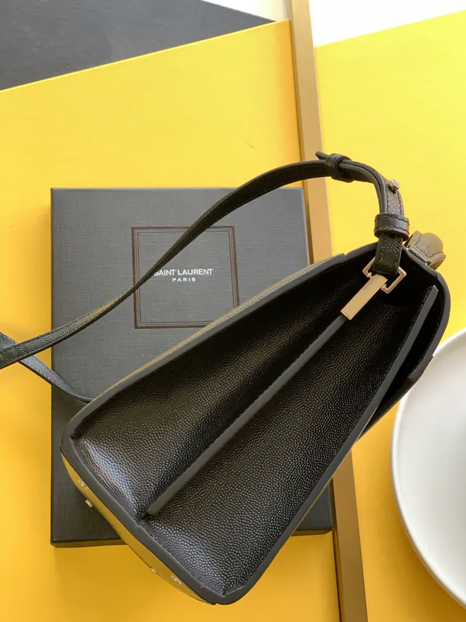Cassandra Fisherman Bag Rotating Metal Clasp