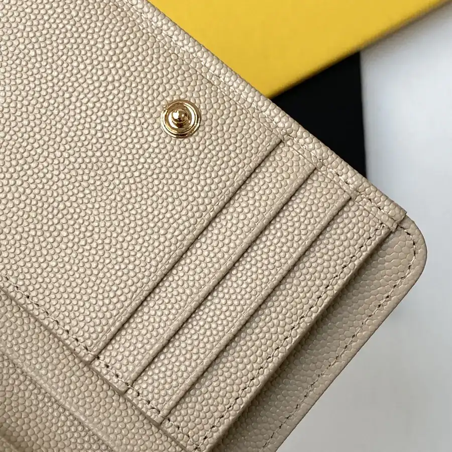YSL Saint Laurent Premium Wallet Compact Coin Pouch