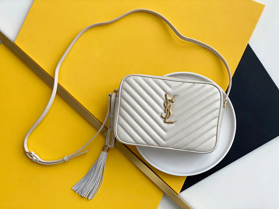 Classic Saint Laurent YSL Premium Leather Camera Bag