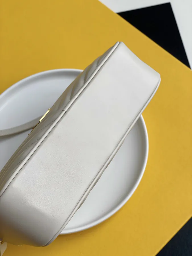 Classic Saint Laurent YSL Premium Leather Camera Bag