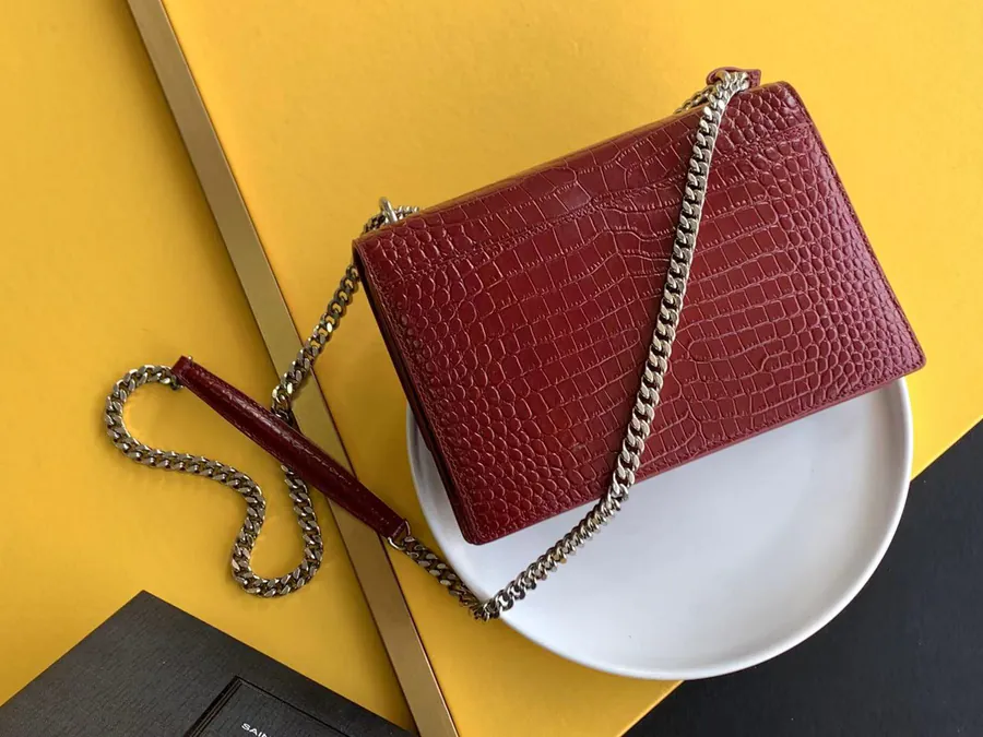 Saint Laurent YSL Premium Original Calfskin Sunset Bag (Large)