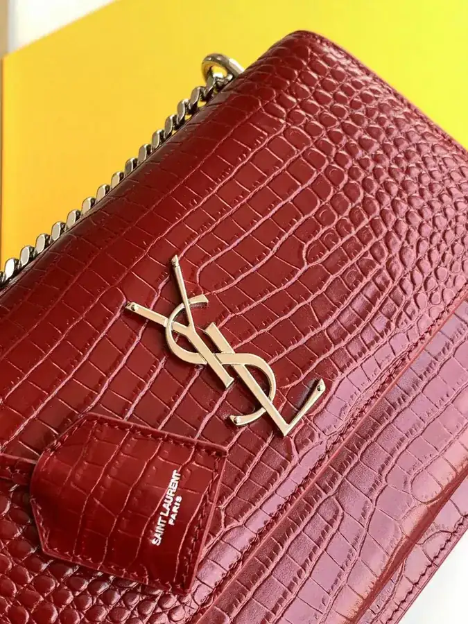 Saint Laurent YSL Premium Original Calfskin Sunset Bag (Large)
