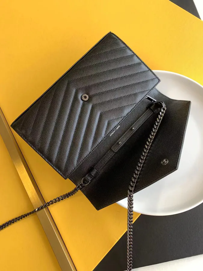 YSL Saint Laurent Premium Original Leather Wallet