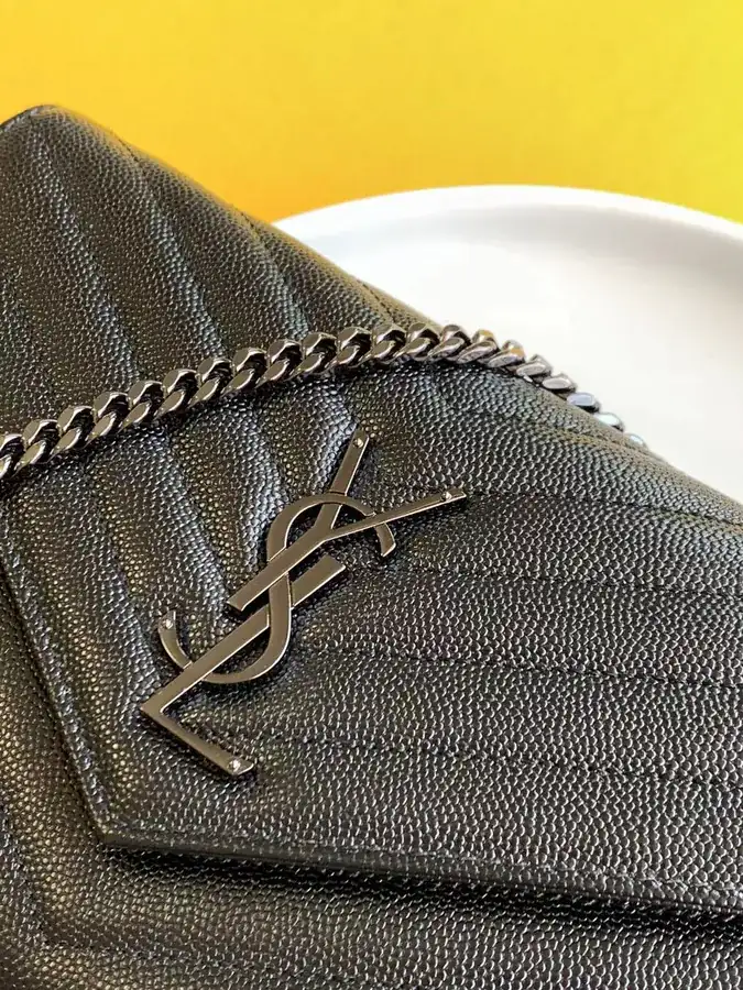 YSL Saint Laurent Premium Original Leather Wallet