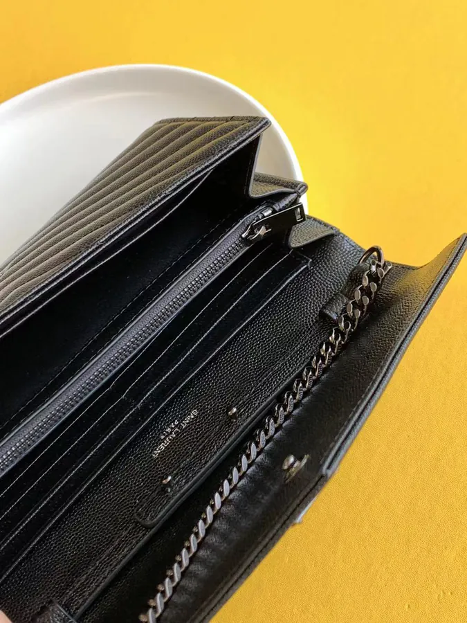 YSL Saint Laurent Premium Original Leather Wallet