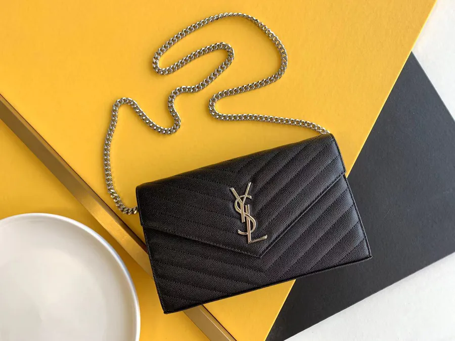 YSL Saint Laurent Premium Original Leather Wallet