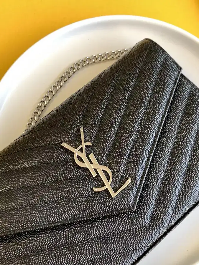 YSL Saint Laurent Premium Original Leather Wallet