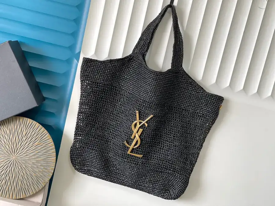 YSL ICARE Rafia Bag