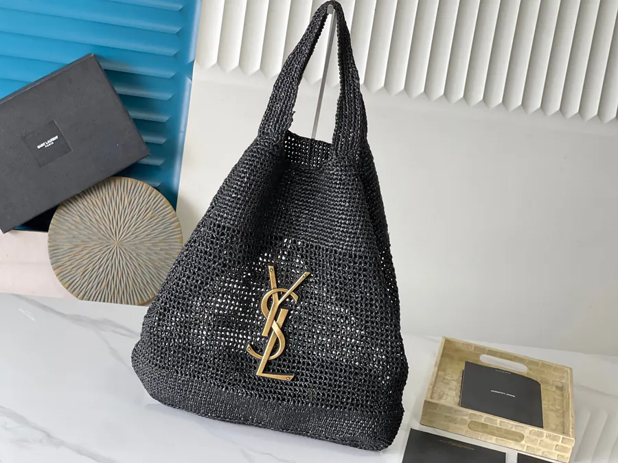 YSL ICARE Rafia Bag