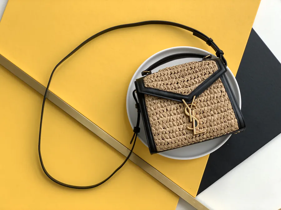 YSL Cassandra Premium Original Calfskin Basket Weave
