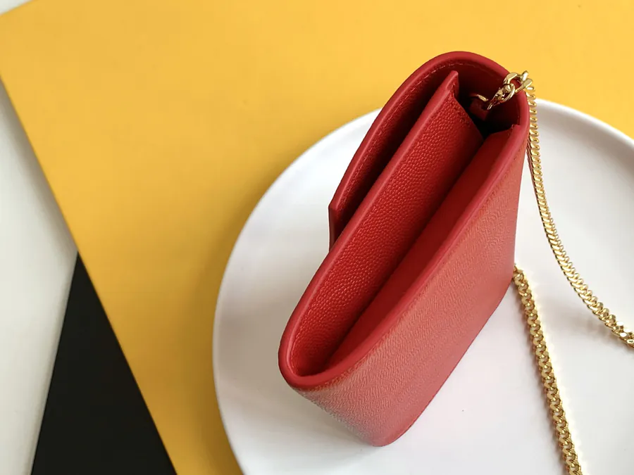 YSL Saint Laurent Premium Original Leather Mini Envelope Bag