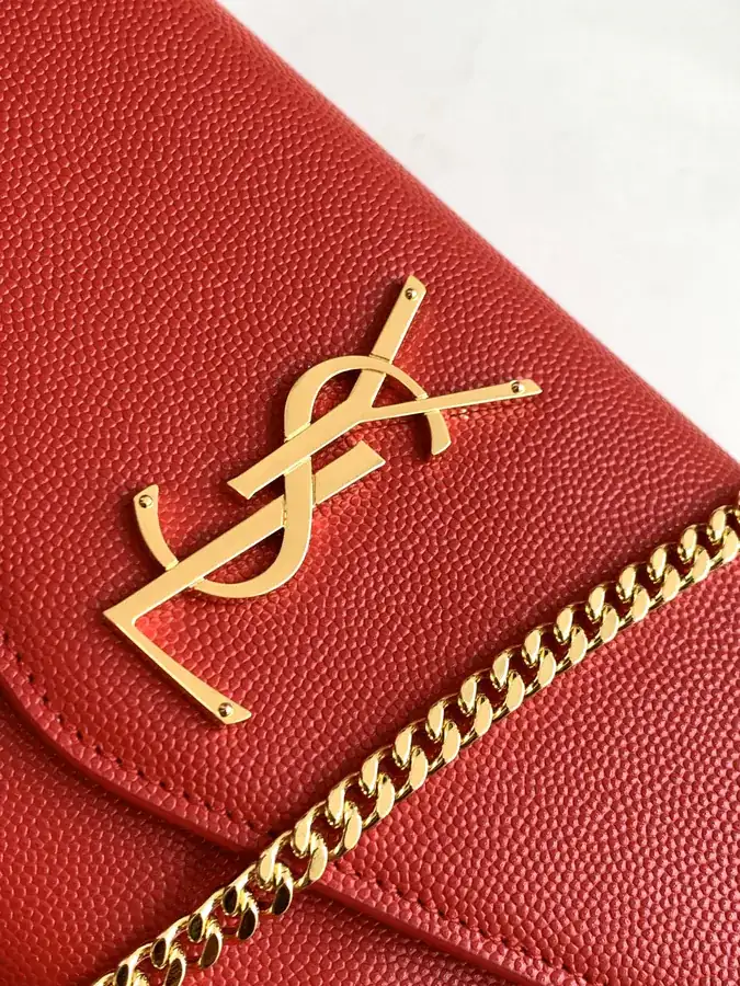 YSL Saint Laurent Premium Original Leather Mini Envelope Bag