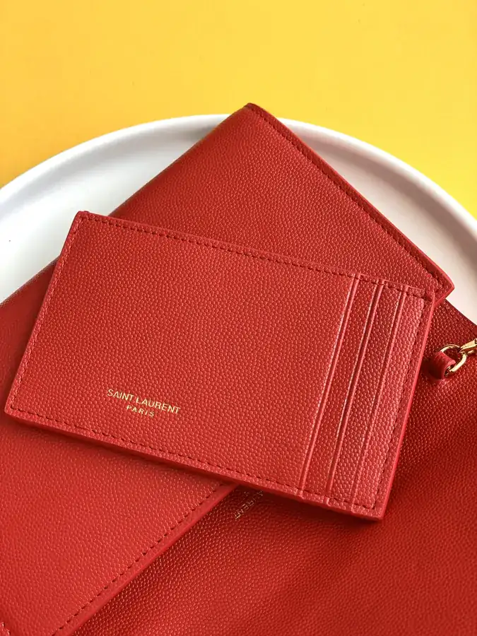YSL Saint Laurent Premium Original Leather Mini Envelope Bag