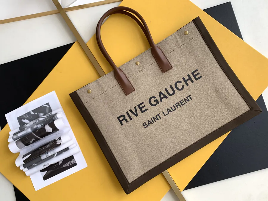 Rive Gauche Tote Bag Custom Imported Waterproof Canvas