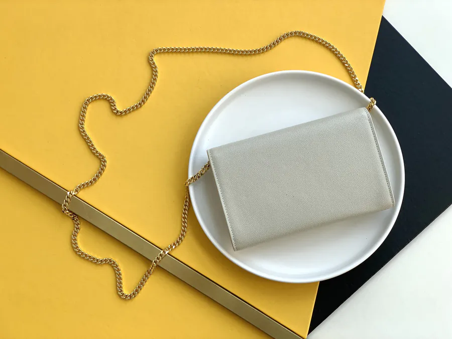 YSL Saint Laurent Premium Original Leather Mini Envelope Bag